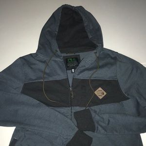 Zipper Front Hooded Jacket